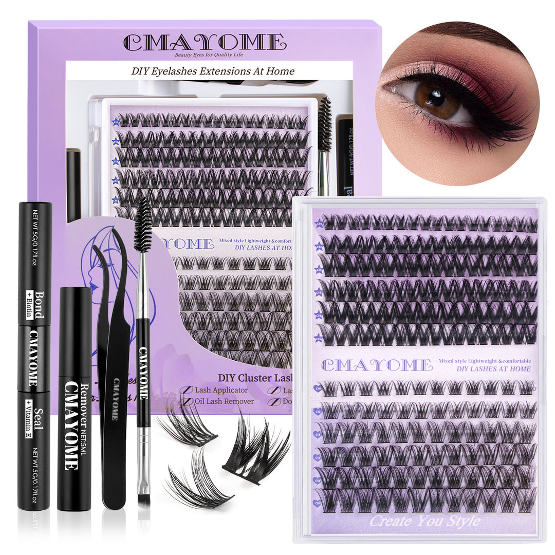 DIY Boxed Segment False Eyelashes Suit Double-headed Glue