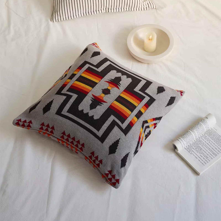 Indiana Knitted Cushion Cover - Soft Cotton Home Decor Pillow Case