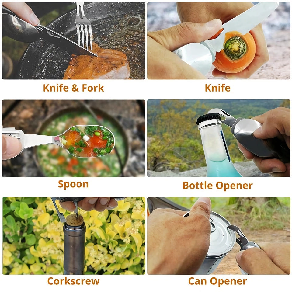 Folding Camping Cutlery Set