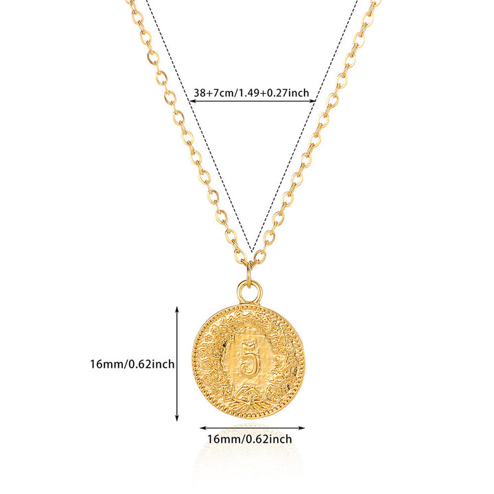 Elegant Coin Pendant Necklace