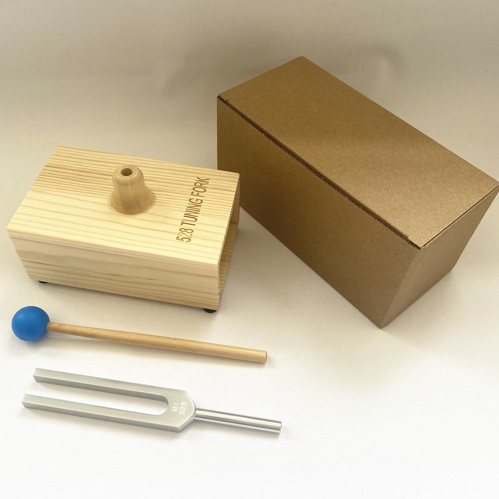 432 Hz Aluminum Tuning Fork with Resonator