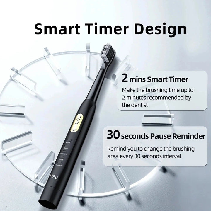 Couple Electric Toothbrush with Smart Timer and 5 Cleaning Modes