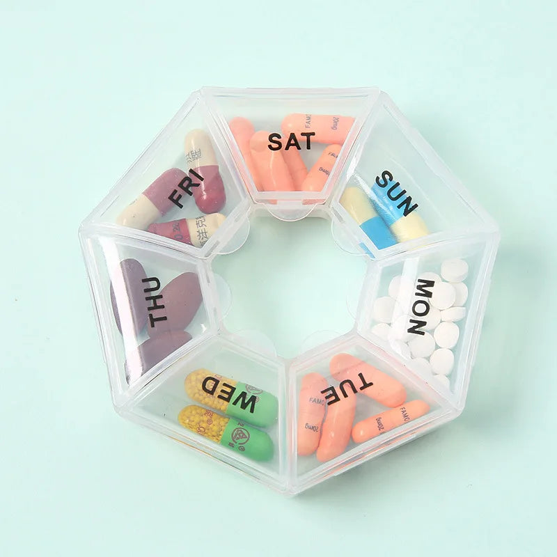 Portable 7-Day Pill Organizer