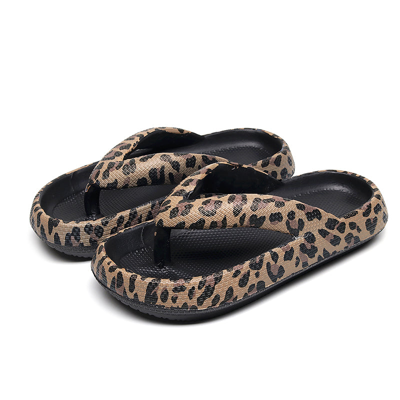 Summer Women Comfort Leopard Print Flip-Flop Sandals