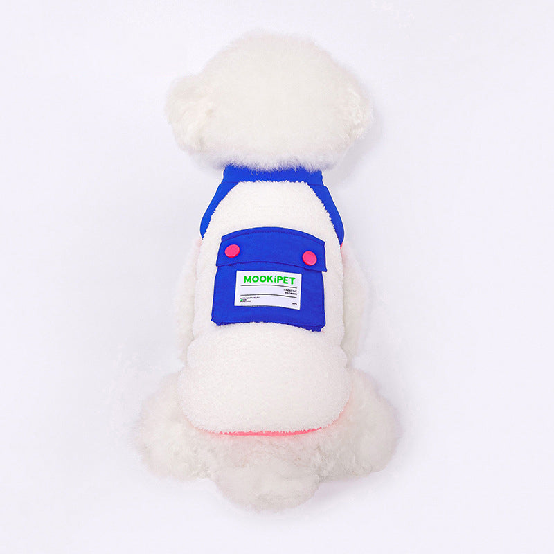 Pet Polyester Sherpa Vest - Fleece Warm Clothing for Small and Medium Dogs and Cats