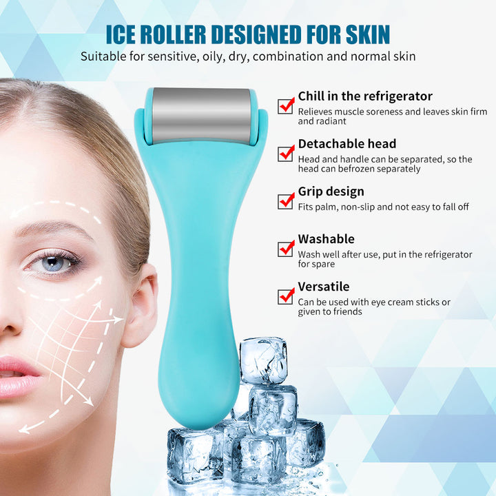 Stainless Steel Cooling Face Roller - Firm & Lift Your Skin