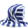 Color: Blue And White Bath Towel
