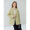 Color: Yellow-green Blazer