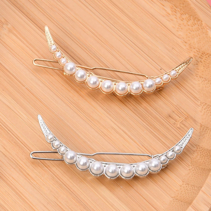 Elegant Pearl and Geometric Hairpins