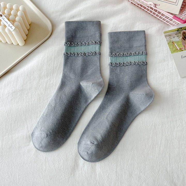 Women's Mid-Tube Cotton Socks