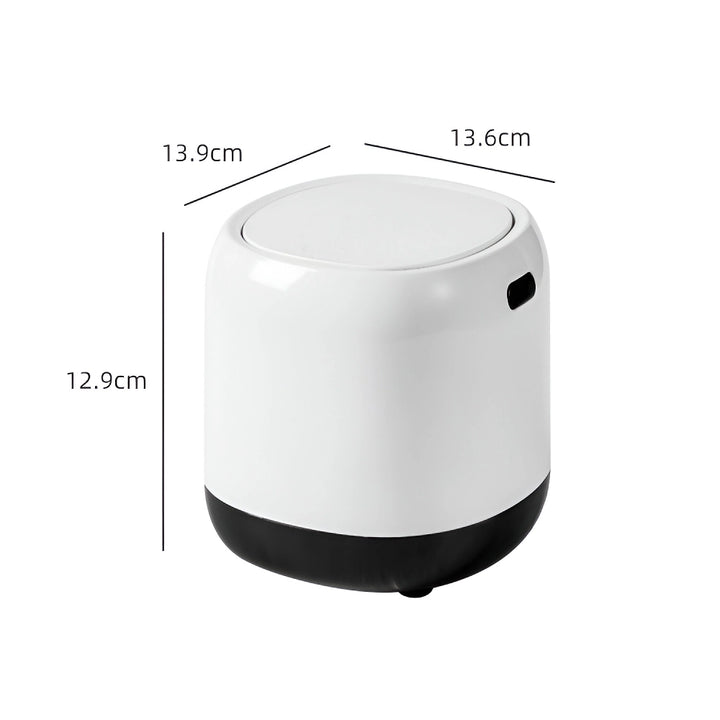 Compact Press-Type Mini Desktop Trash Can