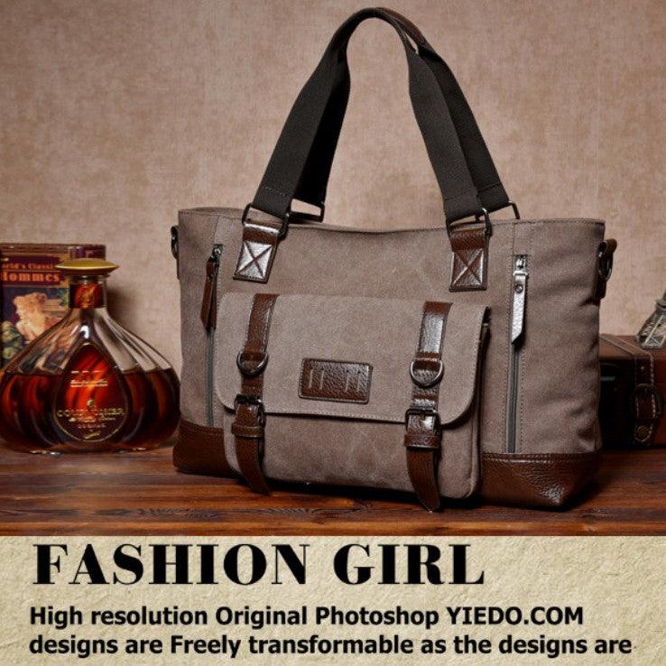 Canvas Men's One Shoulder Bag Crossbody Travel Handbag For Men - Trendha