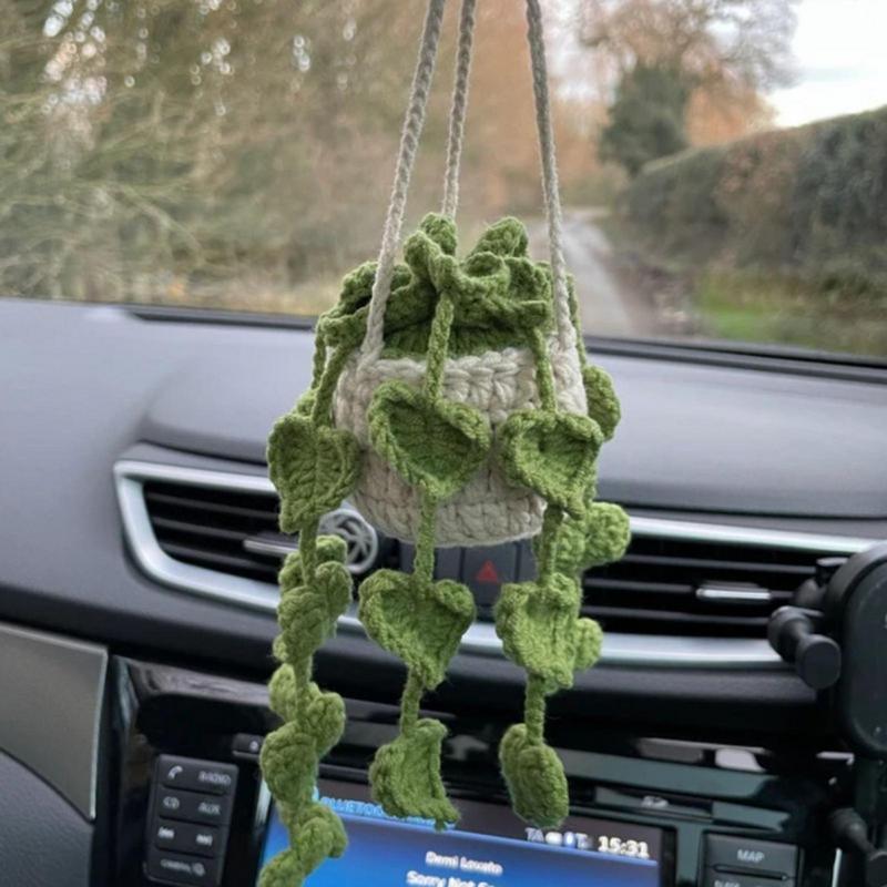 Car Plant Decoration Decoration Knitting Wool - Trendha