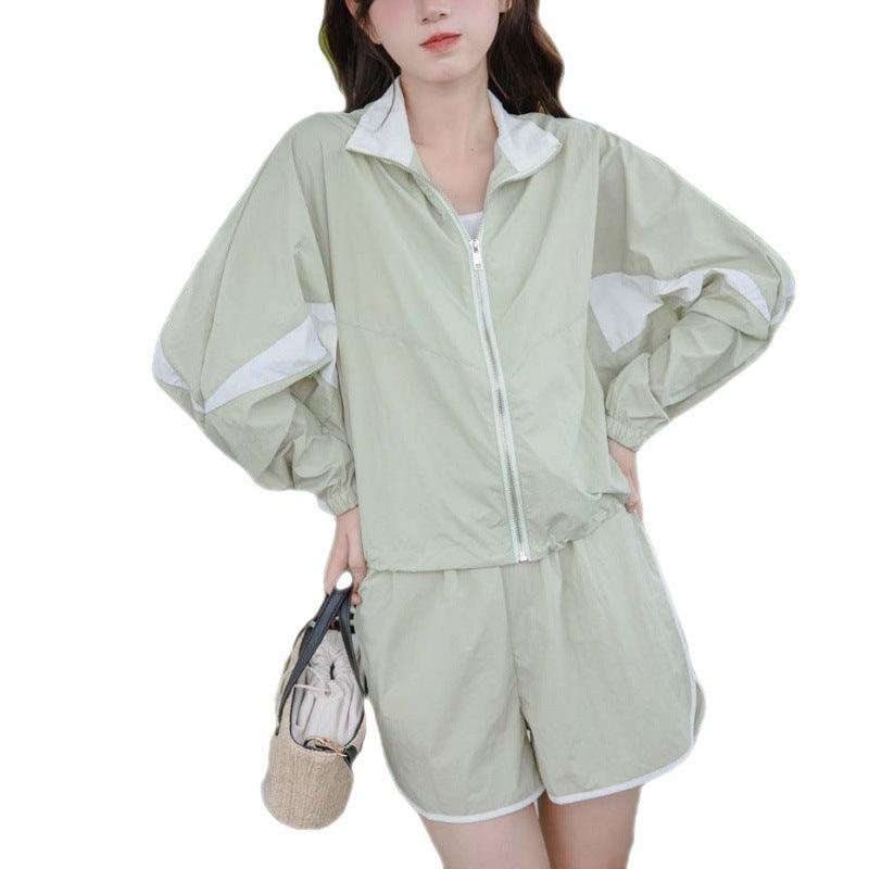 Casual Zipper Sun Protection Clothing Suit Women's Sports - Trendha