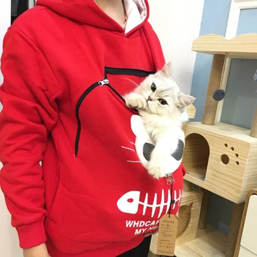Cat Lovers Hoodie Kangaroo Dog Pet Paw Dropshipping Pullove - Trendha
