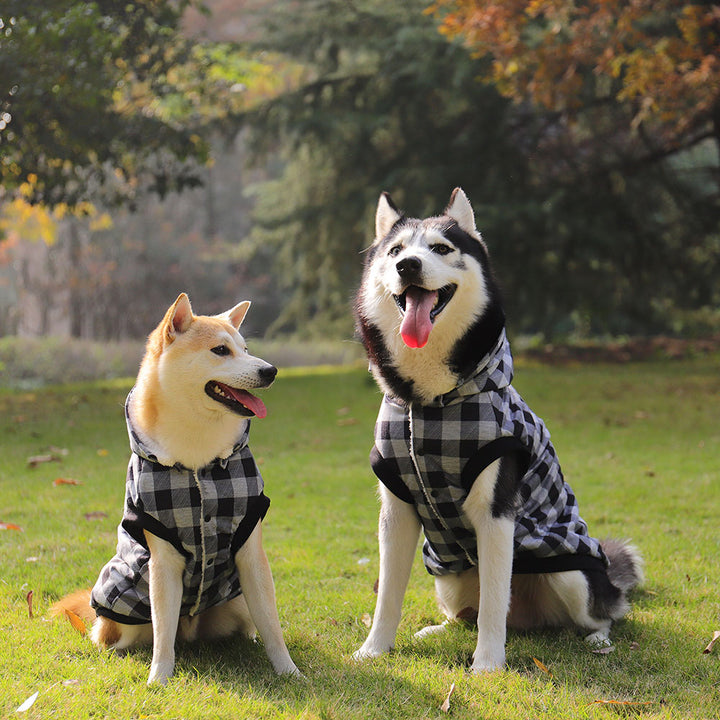 Large Pet Dog Winter Coat with Detachable Hood