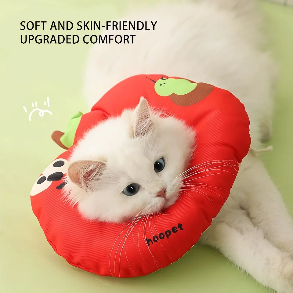 Soft Fruit-Themed Cat & Dog Recovery Collar - Anti-Lick & Comfortable