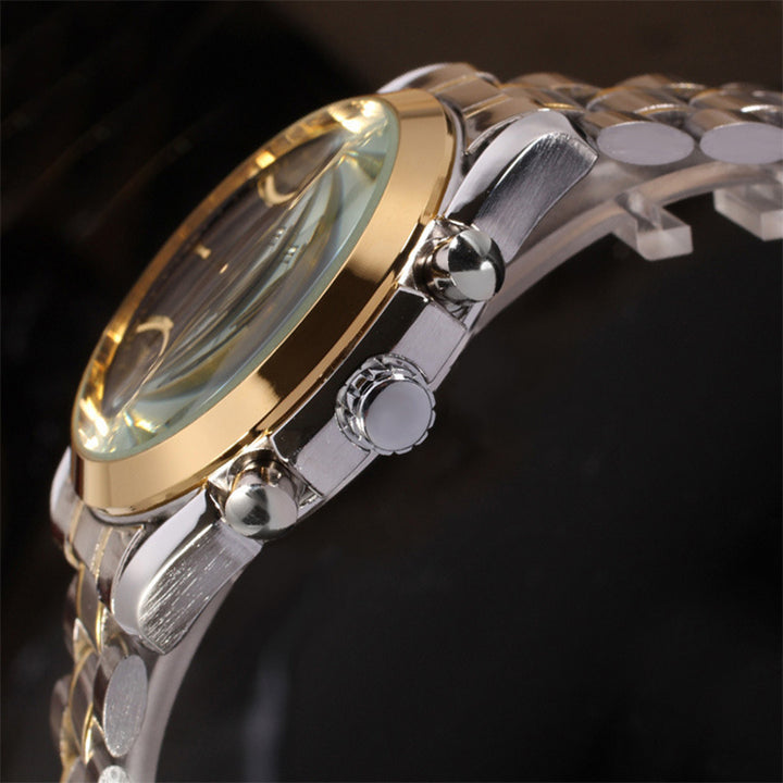 Men's Automatic 6-pin Steel Band Mechanical Watch