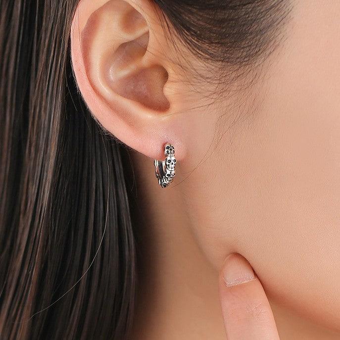 Cool Dark Department Personality Earrings Female - Trendha