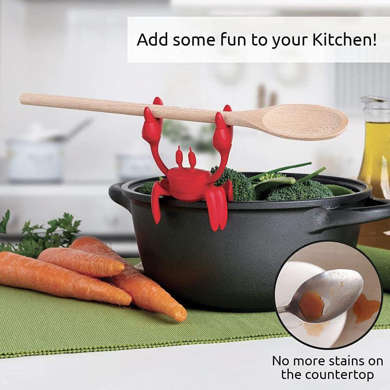 Crab Pot Side Clip Silicone Tableware Stand - Trendha