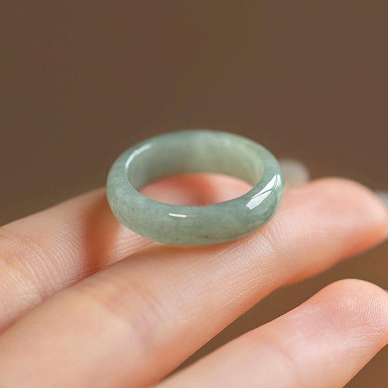 Creative And Minimalist Natural Jade Ring - Trendha