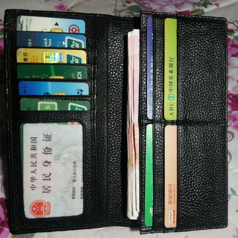 Crocodile Leather Wallet Cowhide Men's Multi Card Long Style - Trendha