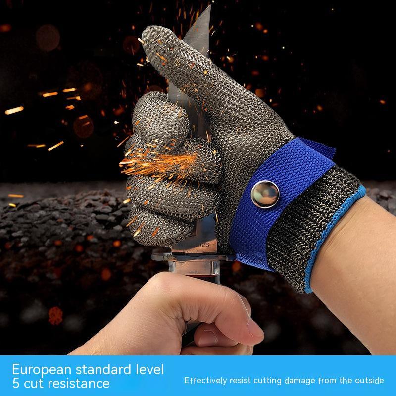 Cut Resistant Gloves Grade 5 316 Stainless Steel Cut-proof - Trendha