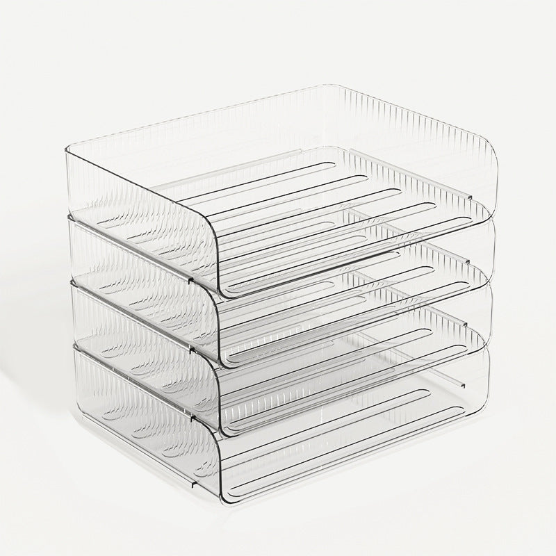 Stackable Transparent Desk Organizer for Office Supplies