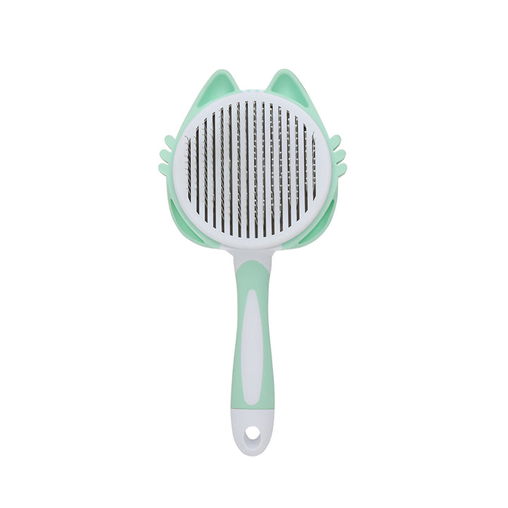 Self-Cleaning Pet Grooming Brush - Dog & Cat Hair Remover