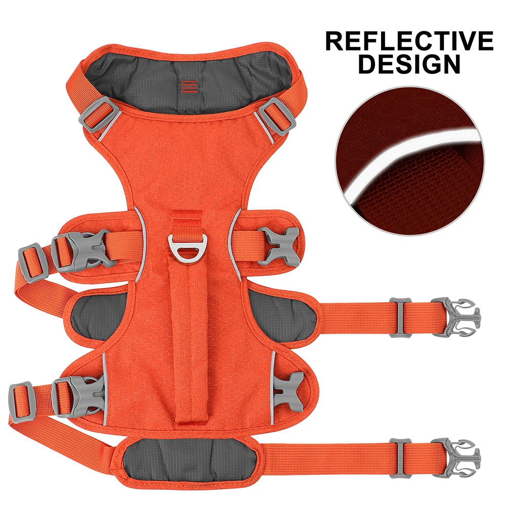 Reflective Nylon Dog Harness with Handle