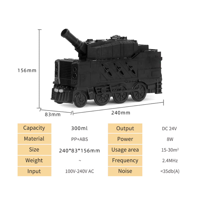 Train Shape Ultrasonic Aromatherapy Diffuser