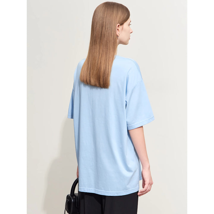 Minimalist Women's Letter Printed Short-sleeve Pullover Top