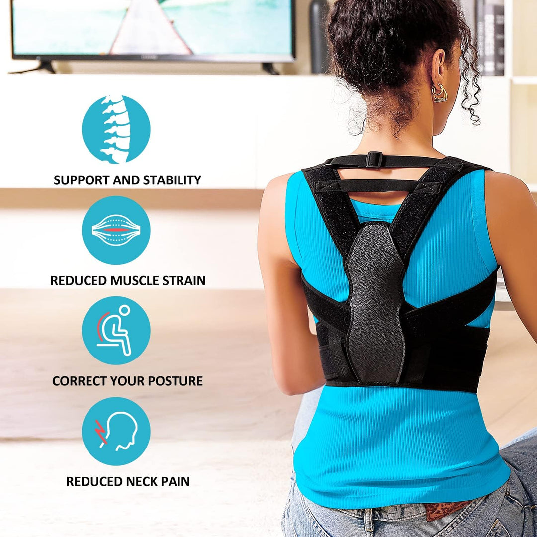 Adjustable Full Back Support Posture Corrector for Women and Men