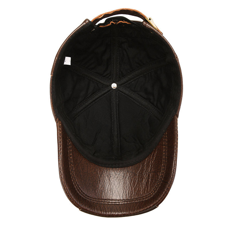 Men's Windproof Thermal Retro Peaked Cap