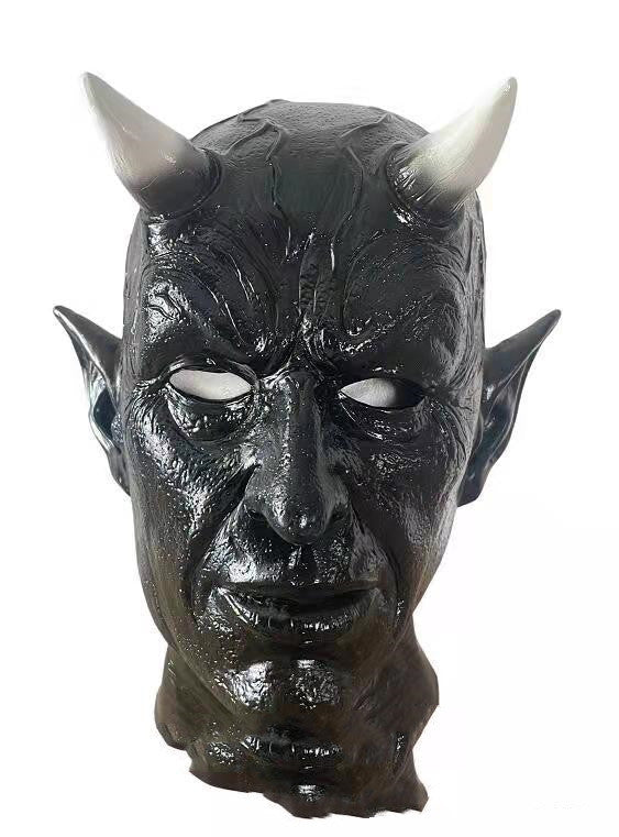 Halloween New Horn Demon Mask Latex Headgear