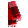 color: Red plaid scarf