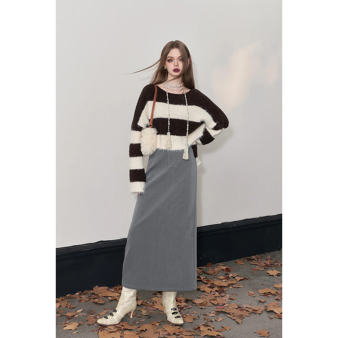 Elegant A-Line Autumn Skirt for Women