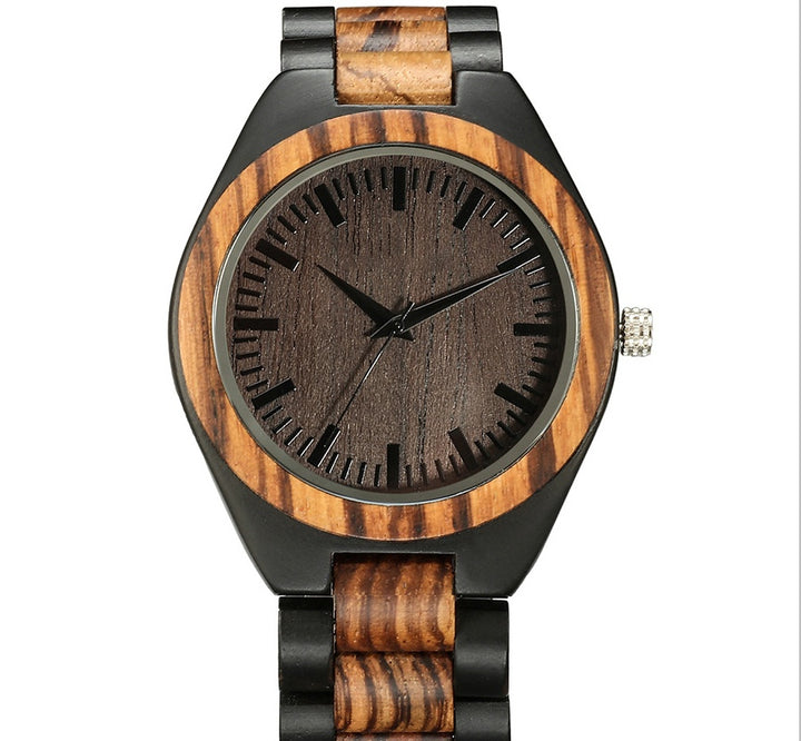 Casual Wood Quartz Movement Watch