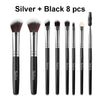 Handle Color: Silver Black 8pcs