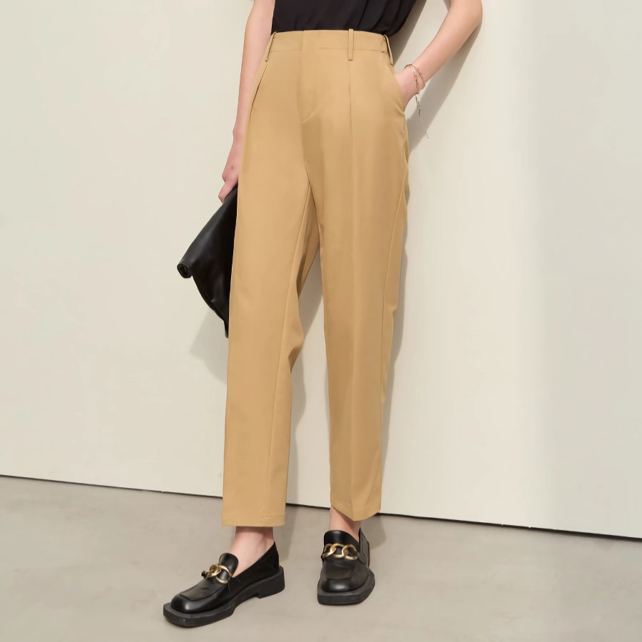 Minimalist Women's Harem Pants - Casual & Comfy Ankle-Length Basics