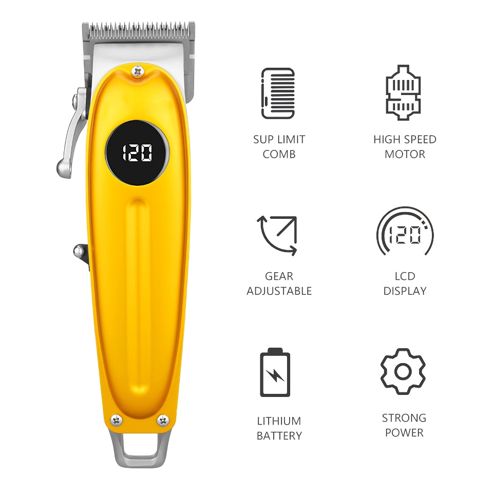 Professional Cordless Hair Clipper for Men