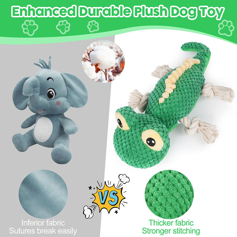 Plush Lizard Squeaky Dog Toy