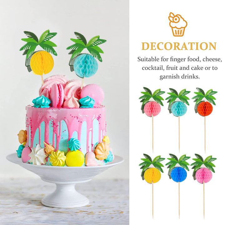 Hawaiian Luau Cocktail Picks - Tropical Party Decor (30/50pcs)