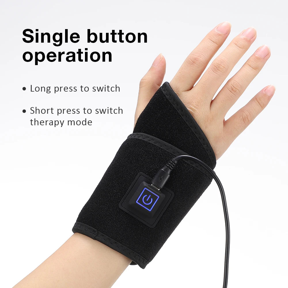 Infrared Light Wrist Brace with 48 LEDs for Muscle Relaxation and Blood Circulation