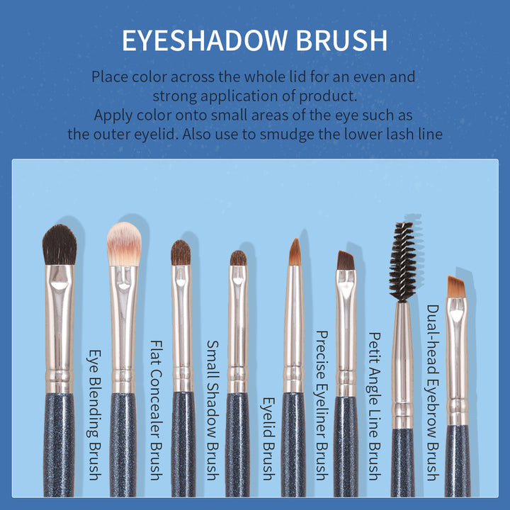 13-Piece Eye Makeup Brush Set