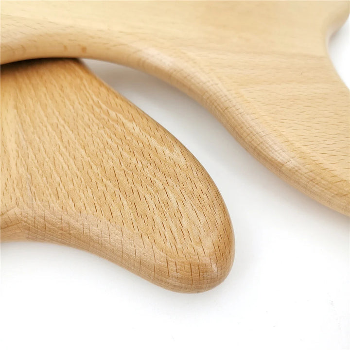 Wooden Anti-Cellulite Gua Sha Tool for Lymphatic Drainage and Muscle Pain Relief