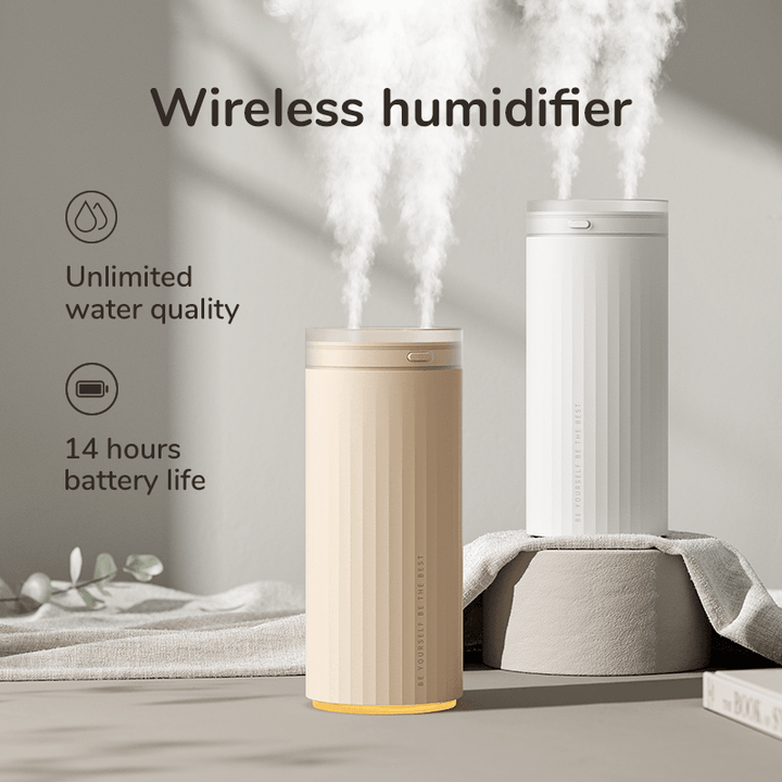 Small Humidifiers 500ml Desk Humidifier Night Light Function Quiet Operation Electric Aroma Diffuser Air Car Humidifier - Trendha