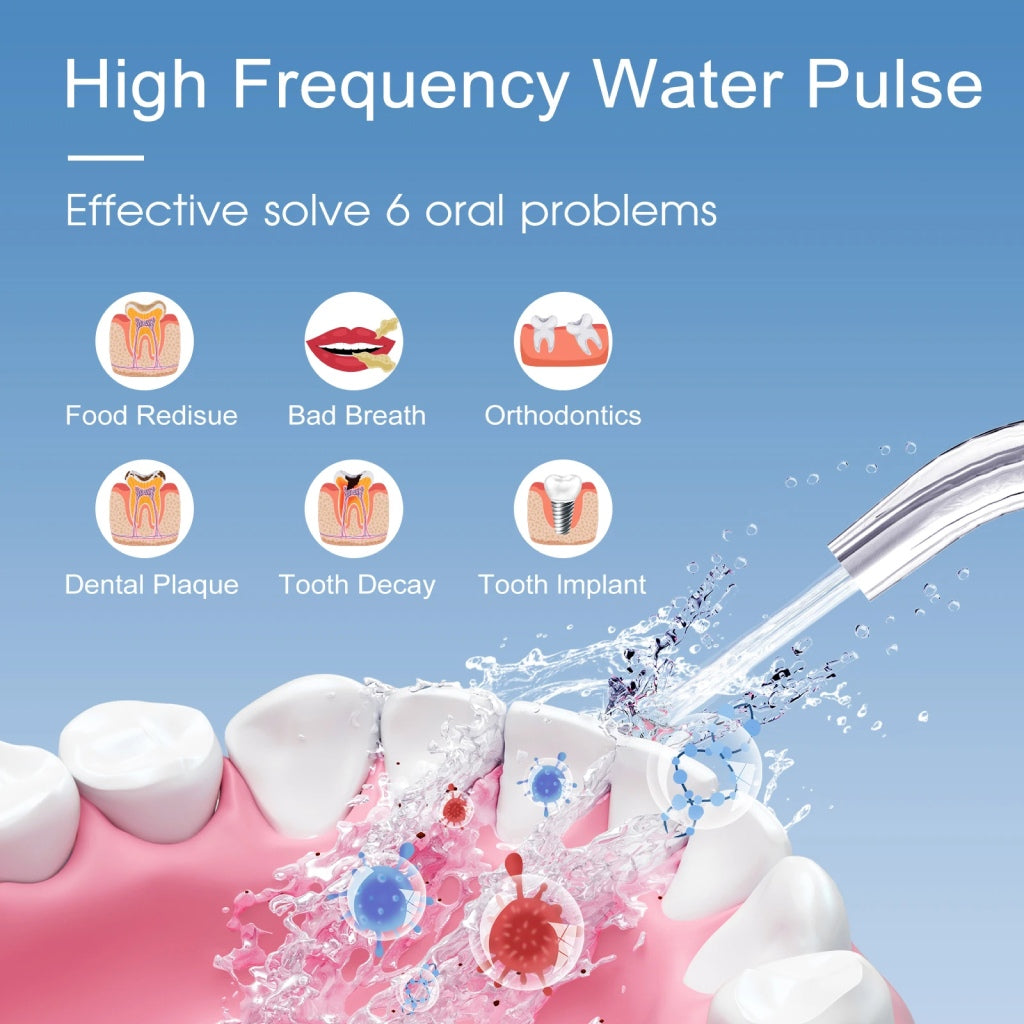 Portable Waterproof Multicolor Water Flosser with USB Rechargeable Dental Water Jet