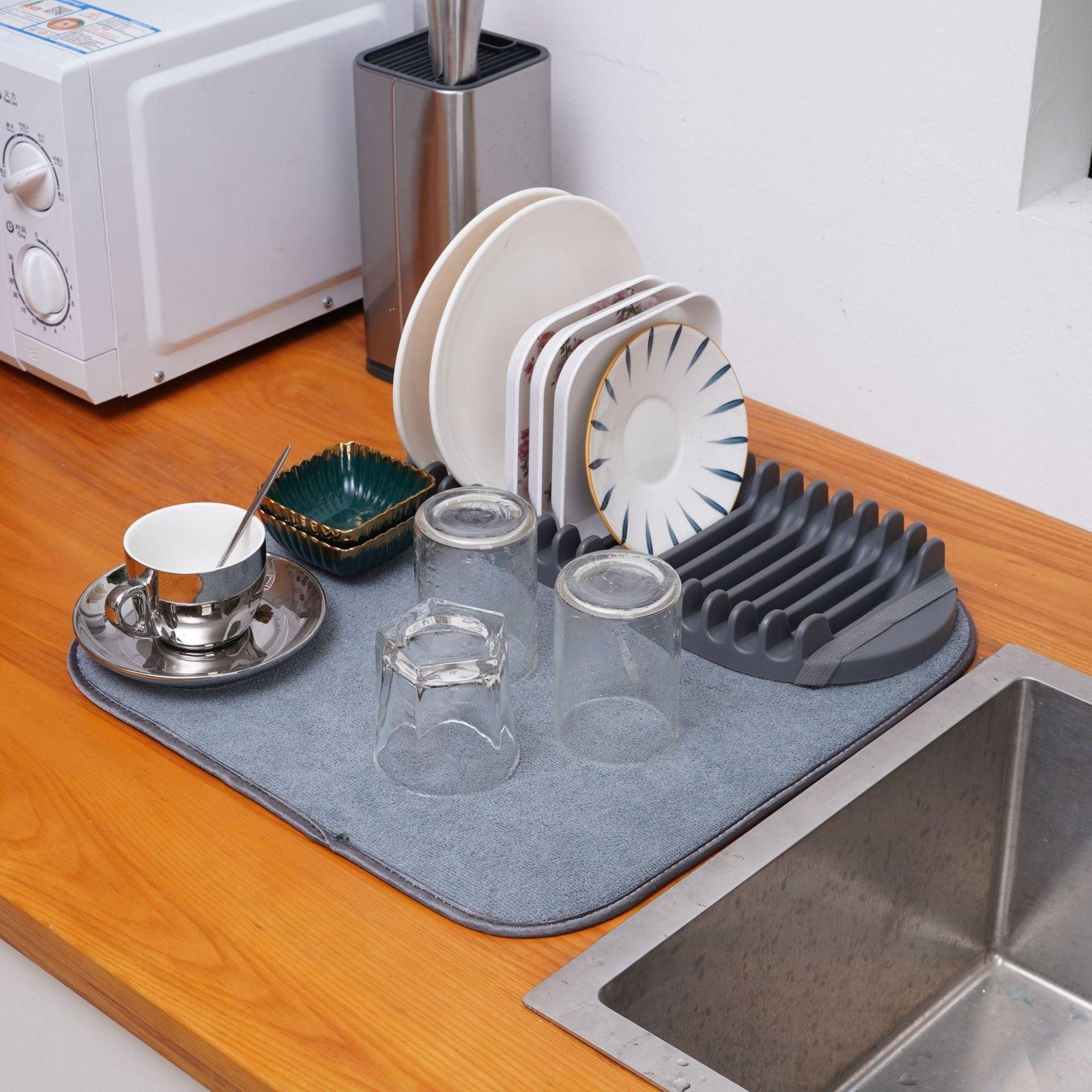 Dish Draining Rack Hanging Kitchen Storage - Trendha