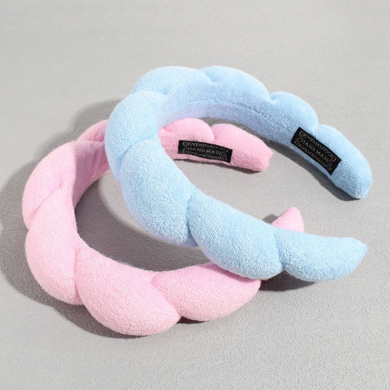 Soft Fluffy Sponge Headband for Makeup, Skincare & Hair Styling